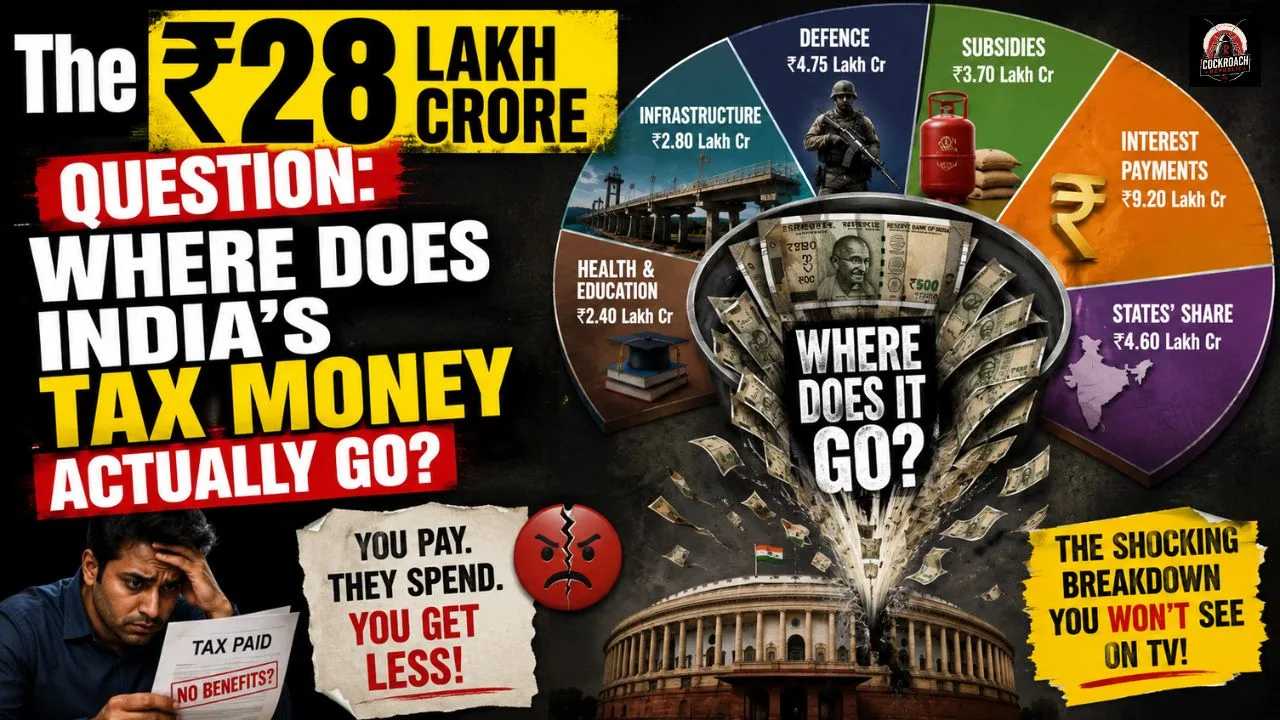 The ₹28 Lakh Crore Question: Where Does India's Tax Money Actually Go?