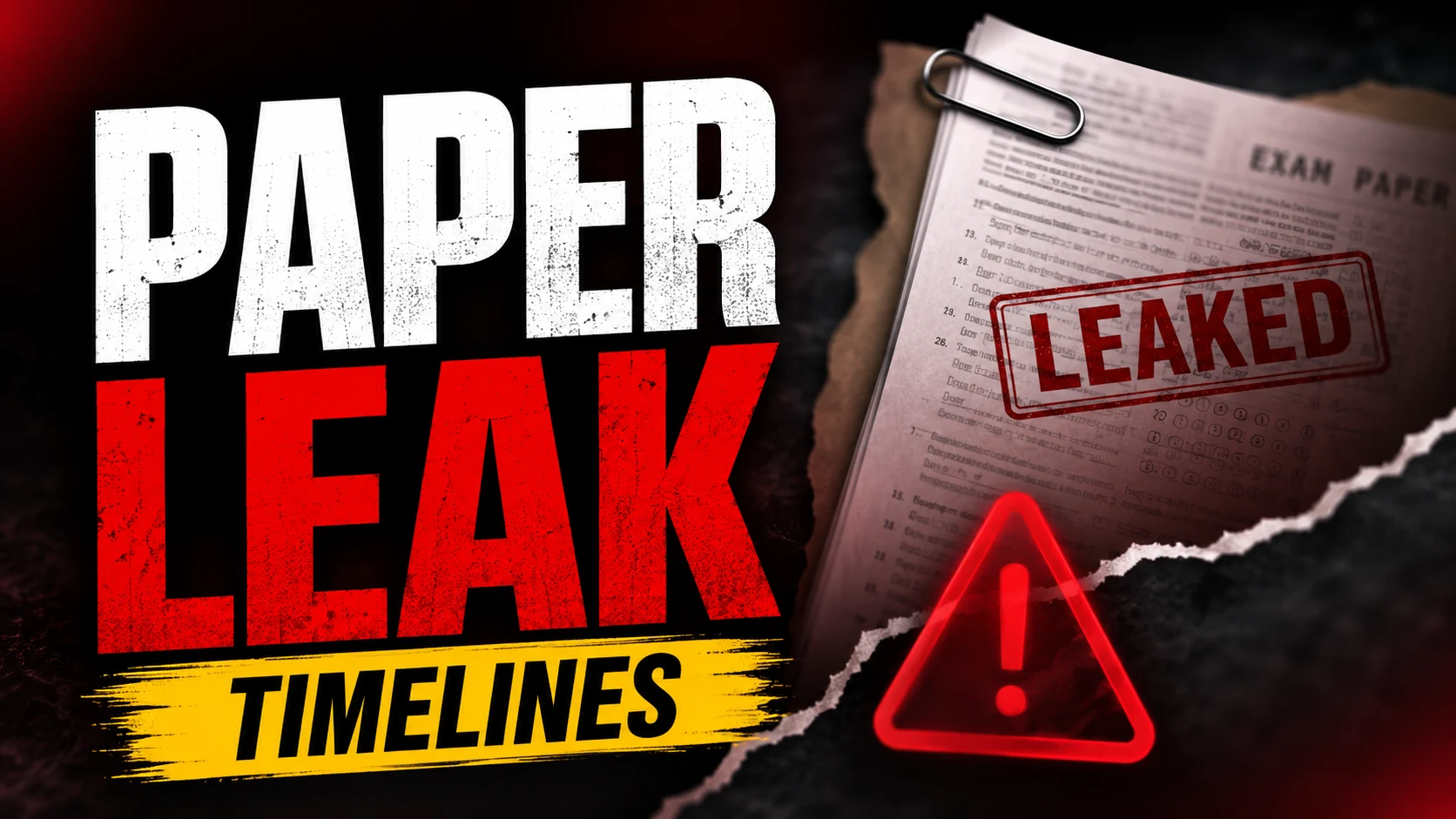 paper leak timelines